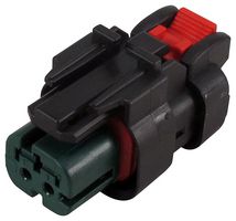 TE CONNECTIVITY - AMP 776427-4. Automotive Connector Housing, Green, AMPSEAL 16 Series, Plug, 2 Positions