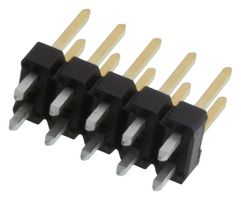 AMPHENOL COMMUNICATIONS SOLUTIONS 77313-101-10LF Pin Header, Board-to-Board, 2.54 mm, 2 Rows, 10 Contacts, Through Hole, FCI BergStik 77313 Series