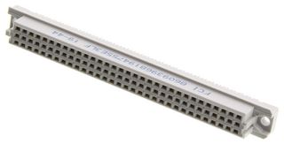 AMPHENOL COMMUNICATIONS SOLUTIONS 86093968194755E3LF DIN 41612 Connector, FCI 8609 Series, 96 Contacts, Receptacle, 2.54 mm, 3 Row, a + b + c