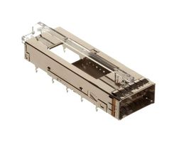 AMPHENOL COMMUNICATIONS SOLUTIONS U77A16192001 Cage, SFP+, 1 x 1 (Single), Without Heat Sink, Without Light Pipe, Through Hole, Press-Fit