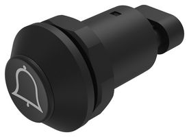 EAO 09-RS.1101.0900.M005 Botón Pulsador Industrial, 09 Series, 30 mm, SPST-NO, Momentáneo, Redondo Levantado, Negro