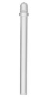 BIVAR GLP1-1200-D-54 Light Pipe, 1.2 ", 1 Pipes, Circular with Domed Top, Press Fit, Panel, Transparent, GLP1 Series