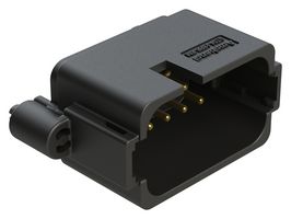 AMPHENOL SINE/TUCHEL AT04-18PB-BM01 Automotive Connector, Key-B, Black, BoardLock AT Series, Straight Receptacle, 18 Contacts, PCB Pin