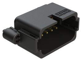 AMPHENOL SINE/TUCHEL AT04-18PC-BM01BK Automotive Connector, Key-C, Black, BoardLock AT Series, Straight Receptacle, 18 Contacts, PCB Pin