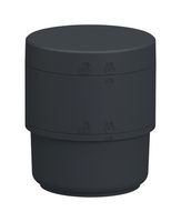 SCHNEIDER ELECTRIC XVB7C21B Base Module, Modular Tower Lights, 2.8" Mounting Dia, 24V, Dark Gray, Polycarbonate, Harmony XVB7