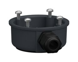 SCHNEIDER ELECTRIC XVZ07 Side Entry Adaptor, Harmony XV4/XV6/XVB7 Series Modular Tower Lights, 1.2" H, Dark Gray, Plastic