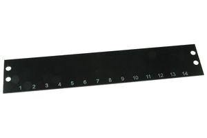 CINCH CONNECTIVITY SOLUTIONS MS-14-141 Terminal Block Marker, Terminal Block Marker, 141 Series Barrier Blocks, 1 to 14, 11.13 mm