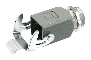 HARTING 19200031150 Heavy Duty Connector, Base, Bulkhead Mount, Side Entry, Zinc Body, 1 Lever, 3A