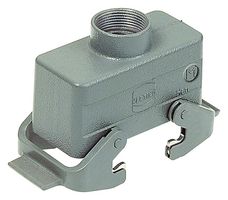 HARTING 19300101430 Heavy Duty Connector, M20, Hood, Top Entry, Aluminum Body, 2 Lever, 10B