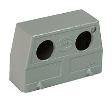 HARTING 19300160666 Heavy Duty Connector, Hood, Side Entry, Aluminum Body, 2 Lever, 16B