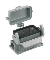 HARTING 19300161256 Heavy Duty Connector, Base, Bulkhead Mount, Side Entry, Aluminum Body, 1 Lever, 16B