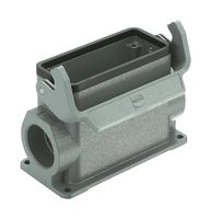 HARTING 19300240292 Heavy Duty Connector, Base, Bulkhead Mount, Side Entry, Aluminum Body, 1 Lever, 24B