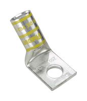 PANDUIT LCA6-14H-L Lug Terminal, 45°, Pan-Lug Series, Crimp, 6 AWG, Compression Lug, M6