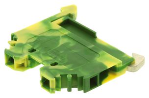 WAGO 281-107 DIN Rail Mount Terminal Block, 2 Positions, 28 AWG, 12 AWG, 4 mm², Clamp, 32 A
