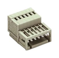 WAGO 733-210 Pluggable Terminal Block, 2.5 mm, 10 Positions, 0.5 mm², Push In