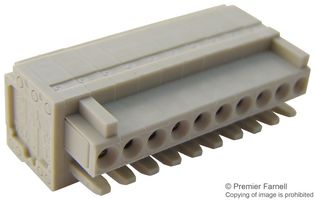WAGO 734-110 Pluggable Terminal Block, 3.5 mm, 10 Positions, 28 AWG, 14 AWG, 1.5 mm², Clamp