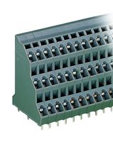 WAGO 737-103 Panel Mount Barrier Terminal Block, 9 Positions, 28 AWG, 12 AWG, 5 mm, 21 A
