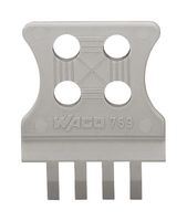 WAGO 769-413 Placa Indicador Tensión, Broche Presión, Para Plugs Hembra, Para Conectores CAGE CLAMP®, 6-9 Polos