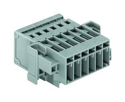 WAGO 769-605/004-000 Pluggable Terminal Block, 5 mm, 5 Positions, 4 mm², Push In