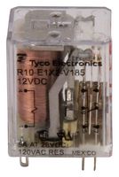 POTTER&BRUMFIELD - TE CONNECTIVITY R10-E1X2-V185 General Purpose Relay, R10 Series, Power, Non Latching, DPDT, 12 VDC, 5 A