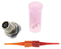 AMPHENOL AEROSPACE D38999/24KA98SN Circular Connector, MIL-DTL-38999 Series III, DS38999/24 Series, Jam Nut Receptacle, 3 Contacts