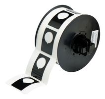 BRADY B30EP-168-593-BK Label, Thermal Transfer Printable, 48.3mm H x 30.5mm W, Polyester, Black, 180