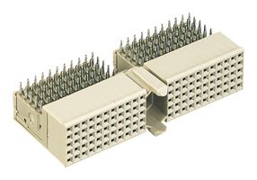 HARTING 17211101102 Connector, Right Angle, With Upper Shield, har-bus HM Series, 110 Contacts, 2 mm, Receptacle