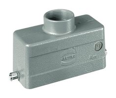HARTING 19300101441 Heavy Duty Connector, M25, Hood, Top Entry, Aluminum Body, 1 Lever, 10B