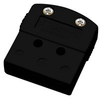 OMEGA MTP-J-F Thermocouple Connector, Miniature, Black, Socket, Type J, MTP Series