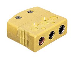 OMEGA OTP-K-F Thermocouple Connector, Standard, Yellow, Socket, Type K