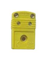 OMEGA SMP-K-F Thermocouple Connector, Miniature, Yellow, SMP Series, Type K, Socket