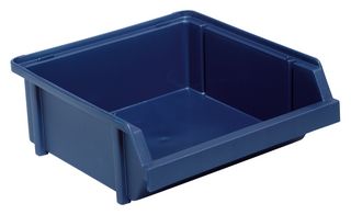 RAACO 136631 Storage Bin, Polypropylene, 5.24" x 4.92" x 1.96", 5Kg, Blue