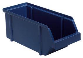 RAACO 136662 Storage Bin, Polypropylene, 11.81" x 4.92" x 4.96", 10Kg, Blue