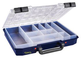 RAACO 144568 Compartment Box, Insert, General Purpose, 11" x 2.2" x 13.3", PC/ PP, Transparent/Blue