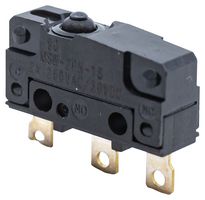 E-SWITCH WS20850100F183S1A Microswitch, Snap Action, Pin Plunger, SPDT, Solder Lug, 2 A, 30 V
