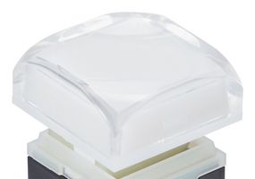 NKK SWITCHES AT3181JB Switch Cap, NKK KP04 Series Illuminated Surface Mount Pushbutton Switches, Transparent