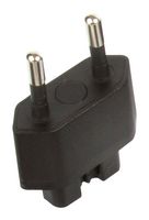 XP POWER AMF PLUG EU Input Plug, AC, EU, Black, AMF18 Series AC-DC Power Supplies