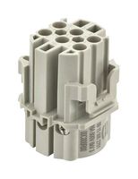 HARTING 09155052701 Heavy Duty Connector, Han F+B Series, Insert, 5 Contacts, Receptacle, Screw Socket