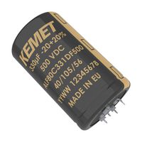 KEMET ALF70C821EH450 Electrolytic Capacitor, 820 µF, 450 V, ± 20%, Press Fit, 18000 hours @ 85°C