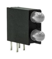 DIALIGHT 553-0711-100F Circuit Board Indicator, Green, Red, 2 LEDs, Through Hole, T-1 (3mm), G 10mA, R 10mA