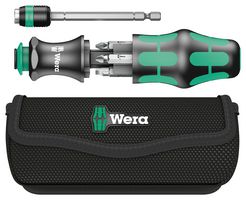WERA KRAFTFORM KOMPAKT 20 Screwdriver Set, Slotted, Phillips, Pozidrive, 6 Pieces