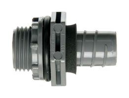 ABB - THOMAS & BETTS LN43DA Conduit Connector, Straight, 1/2 ", PVC (Polyvinylchloride), Grey, 45.47 mm