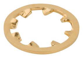 AMPHENOL RF 132-WASH-GLD Connector Accessory, 0.402" OD, BRASS, Lockwasher, SMA Jacks