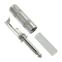 SWITCHCRAFT/CONXALL 285L Phone Audio Connector, Plug, Cable Mount, Nickel Plated Contacts, Copper Alloy Body