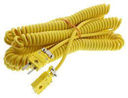 OMEGA RSC-K-4-4-5 Sensor Cable, K Type Thermocouple Plug, K Type Thermocouple Receptacle, 2 Positions, 1.23 m, 4 ft