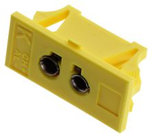 OMEGA SPJ-K-F Thermocouple Connector, Standard, Yellow, SPJ Series, Socket, Type K, Socket, Panel