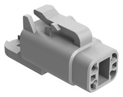 AMPHENOL SINE/TUCHEL ATM04-4P-CAP Dust Cap / Cover, Grey, 4Pos, Dust Cap, Amphenol ATM Series Receptacle Connectors
