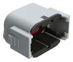 AMPHENOL SINE/TUCHEL ATM06-08SB-CAP Dust Cap / Cover, Grey, 8Pos, Key B, Protective Cap, Amphenol ATM Series ATM06-08SB Plug Connectors