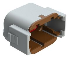 AMPHENOL SINE/TUCHEL ATM06-08SD-CAP Dust Cap / Cover, Grey, 8Pos, Key D, Protective Cap, Amphenol ATM Series ATM06-08SD Plug Connectors