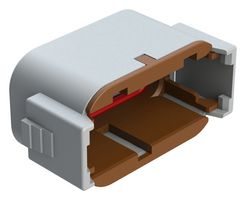 AMPHENOL SINE/TUCHEL ATM06-12SD-CAP Dust Cap / Cover, Grey, 12Pos, Key-D, Protective Cap